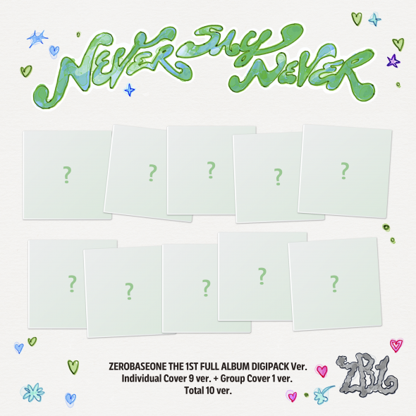 제로베이스원 - ZEROBASEONE THE 1ST FULL ALBUM [NEVER SAY NEVER] DIGIPACK Ver.(10종 세트)