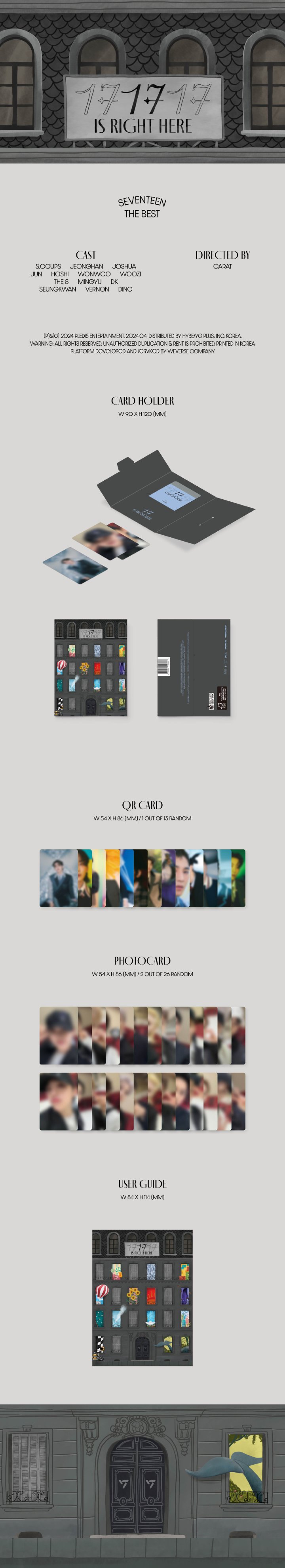 세븐틴 (SEVENTEEN) - SEVENTEEN BEST ALBUM [17 IS RIGHT HERE] (Weverse Albums ver.)