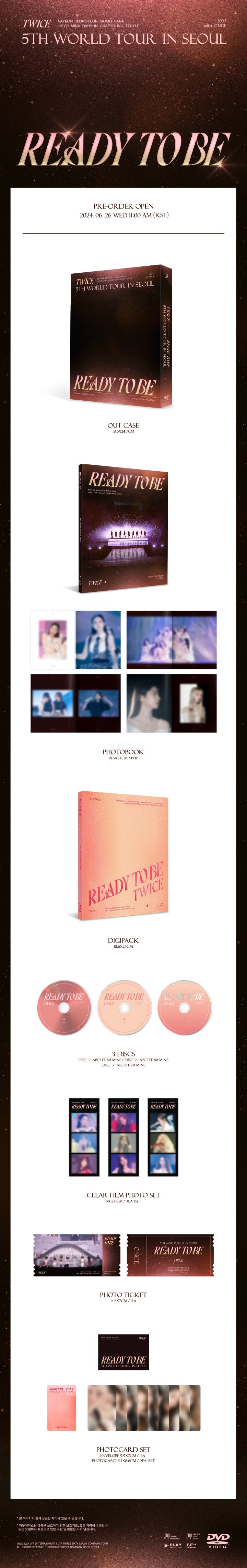 트와이스 (TWICE) - 5TH WORLD TOUR [READY TO BE] IN SEOUL DVD