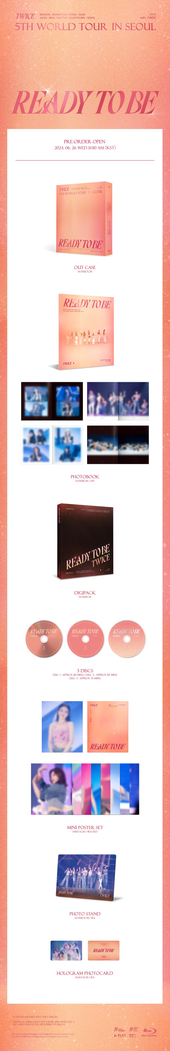 트와이스 (TWICE) - 5TH WORLD TOUR [READY TO BE] IN SEOUL Blu-ray