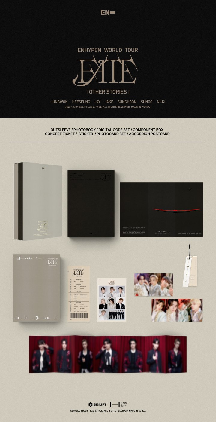 엔하이픈 (ENHYPEN) -ENHYPEN WORLD TOUR ‘FATE’ IN SEOUL+OTHER STORIES SET