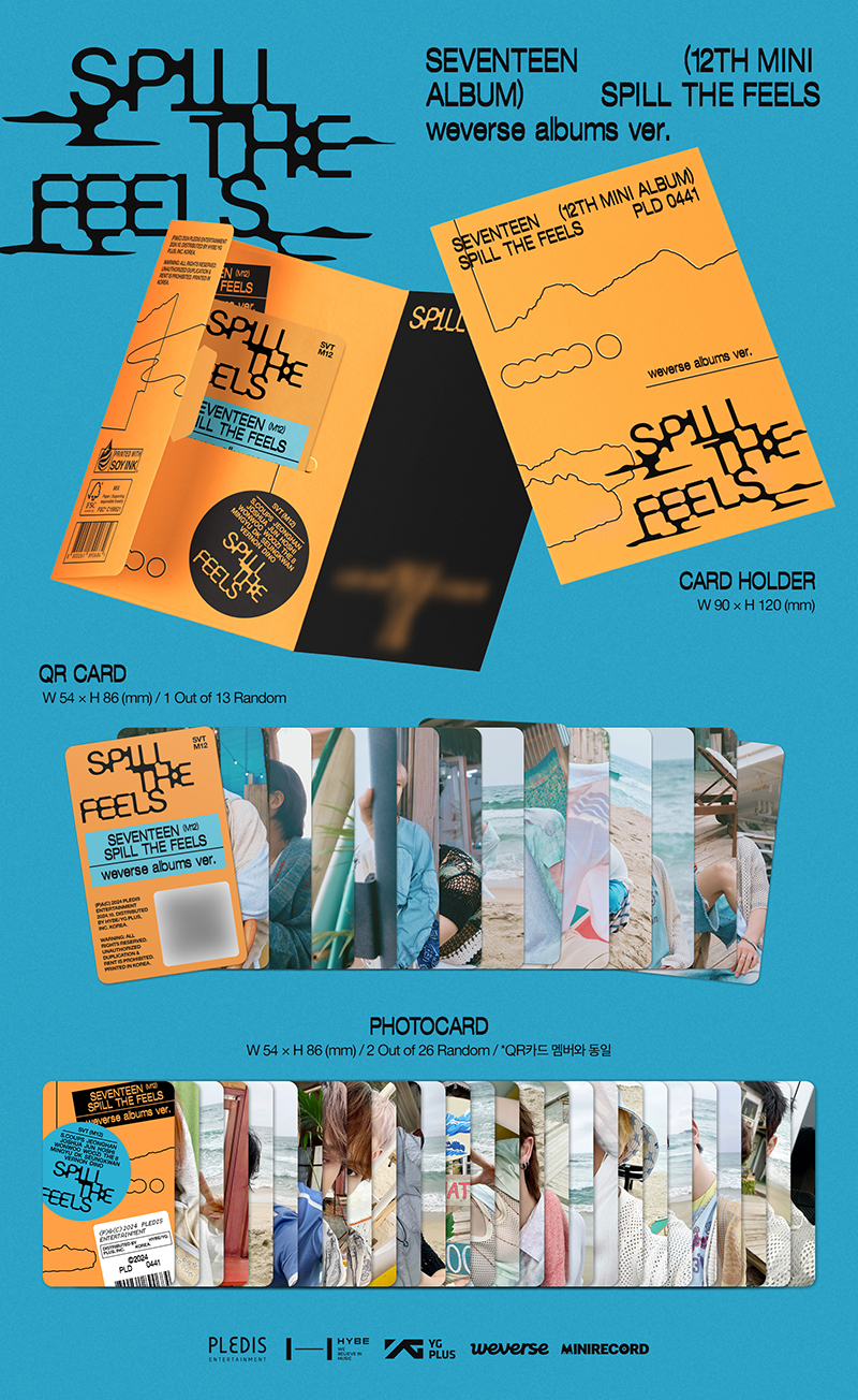 세븐틴 (SEVENTEEN) - SEVENTEEN 12th Mini Album 'SPILL THE FEELS' (Weverse Albums ver.)