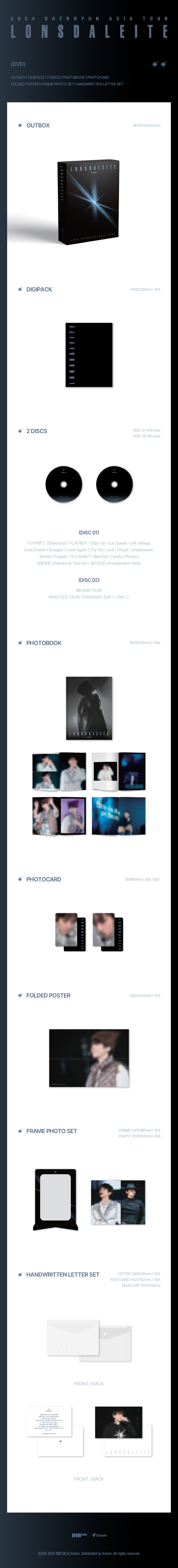 백현 (BAEKHYUN) - 2024 BAEKHYUN ASIA TOUR [Lonsdaleite] in SEOUL DVD