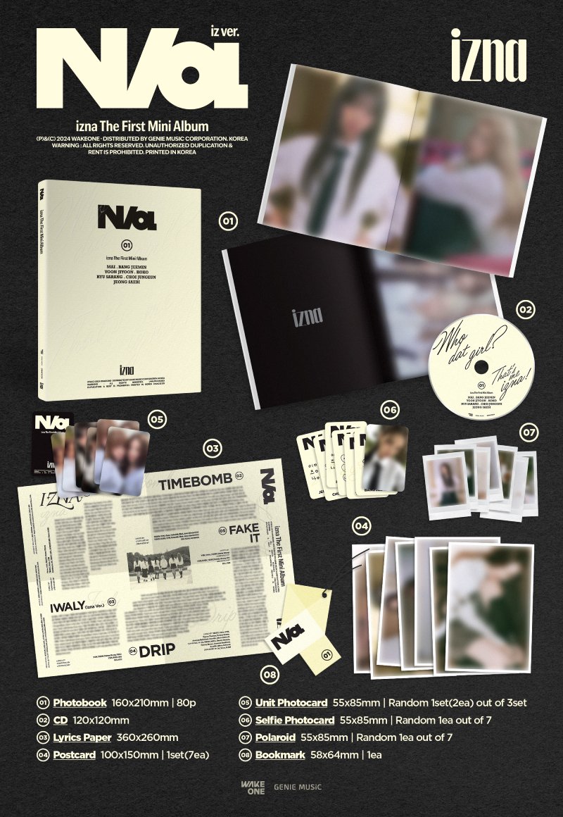 izna (이즈나) - N/a [iz Ver. / na Ver. ] 2종 세트