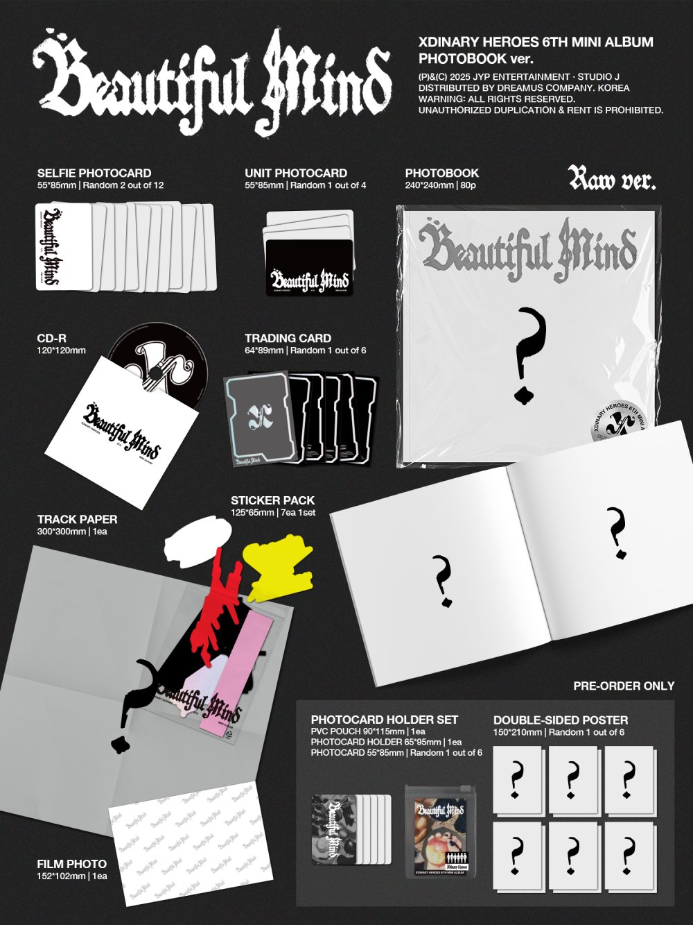 엑스디너리 히어로즈 (Xdinary Heroes) - 미니6집 [Beautiful Mind]