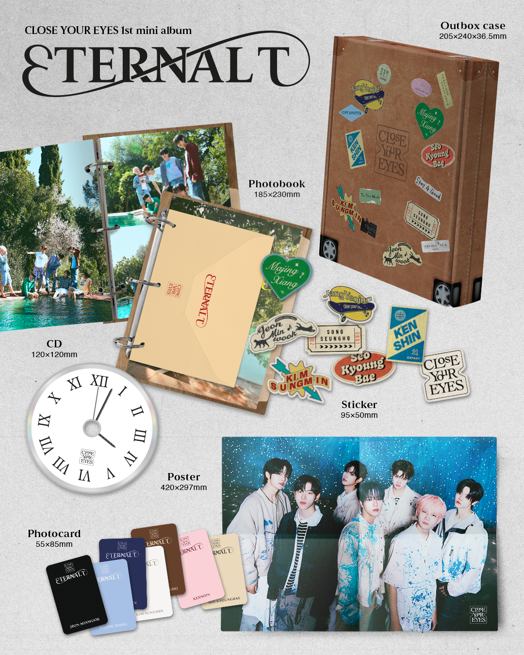 CLOSE YOUR EYES - The 1st Mini Album [ETERNALT] (PHOTOBOOK Ver.)