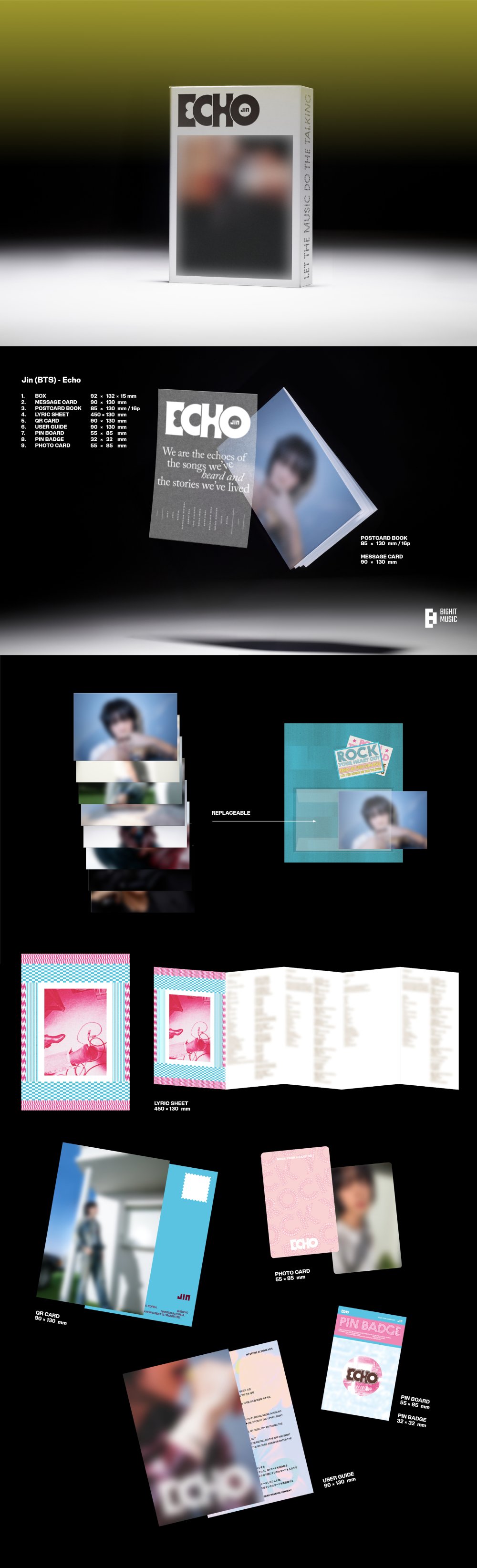 진 - 미니 2집 [Echo] (일반반 3종 + Weverse Ver.)
