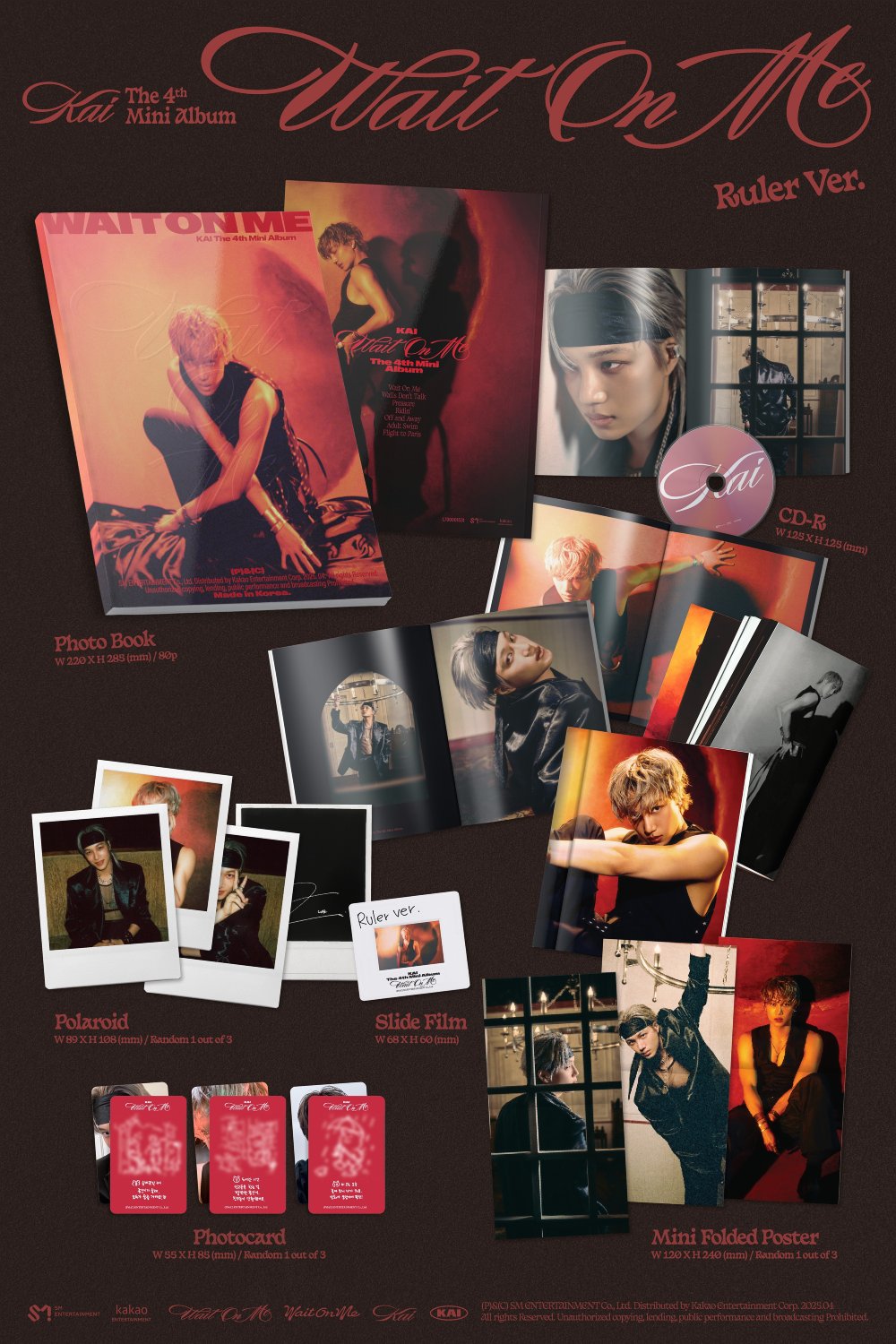 카이 (KAI) - 미니 4집 [Wait On Me] (Photo Book Ver.) 2종 세트