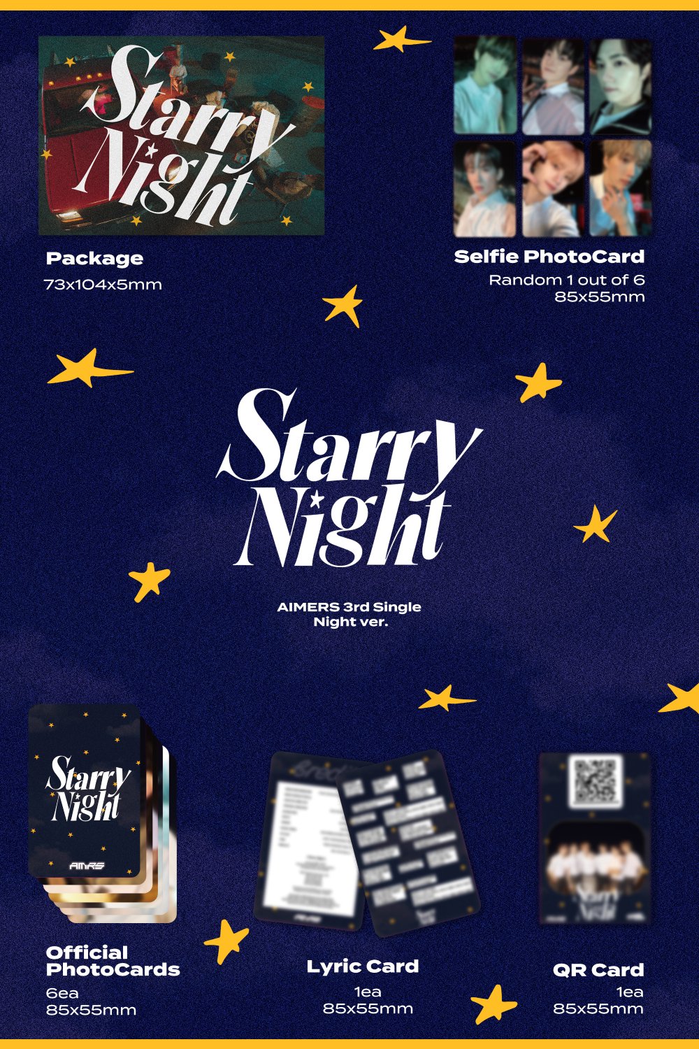 에이머스 (AIMERS) - 싱글 3집 [Starry Night] 랜덤