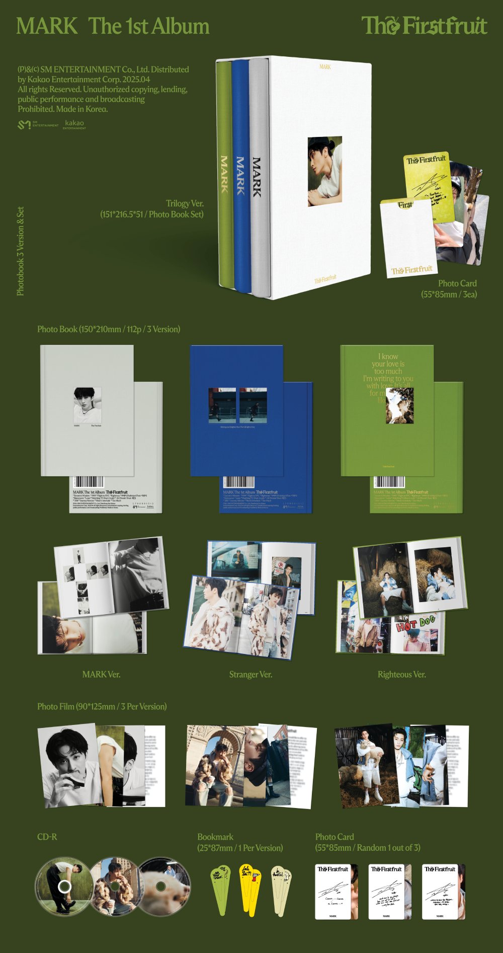 마크 - [The Firstfruit] (Trilogy Ver.) 3종 세트