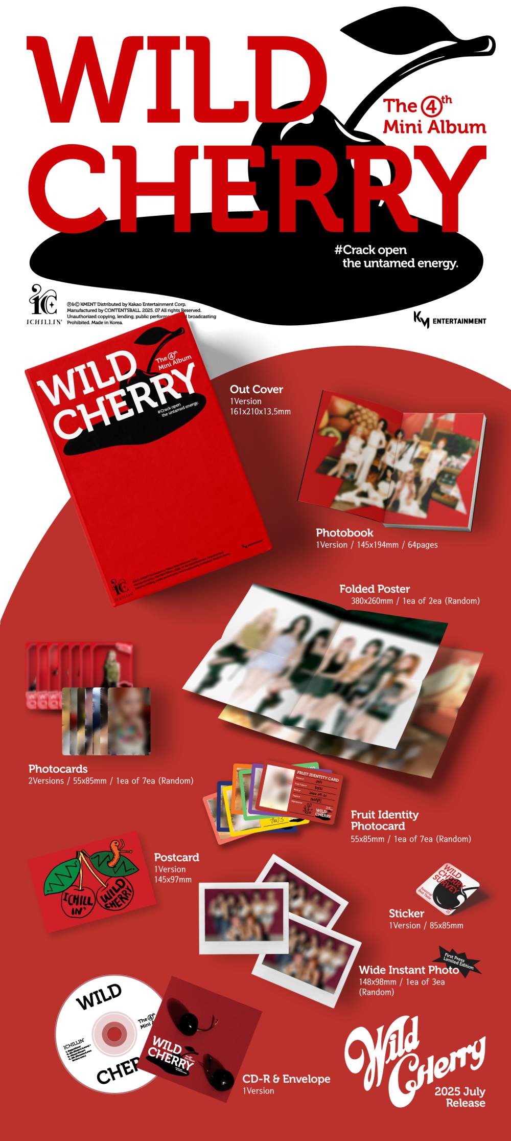  ICHILLIN’ (아이칠린) - 미니 4집 [WILD CHERRY]