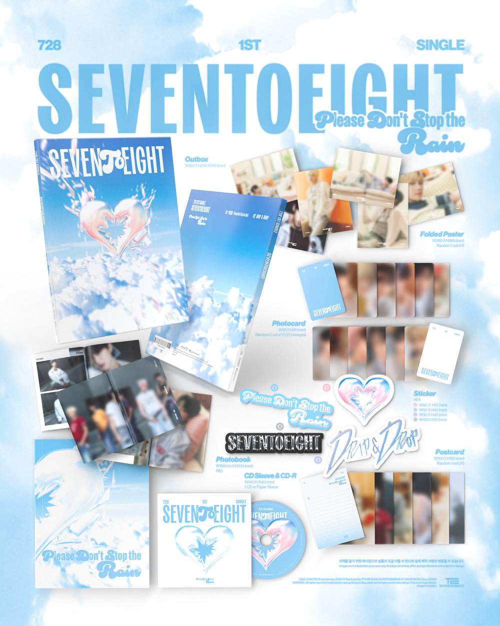 SEVENTOEIGHT (세븐투에잇) - 싱글 1집 [SEVENTOEIGHT] (랜덤)