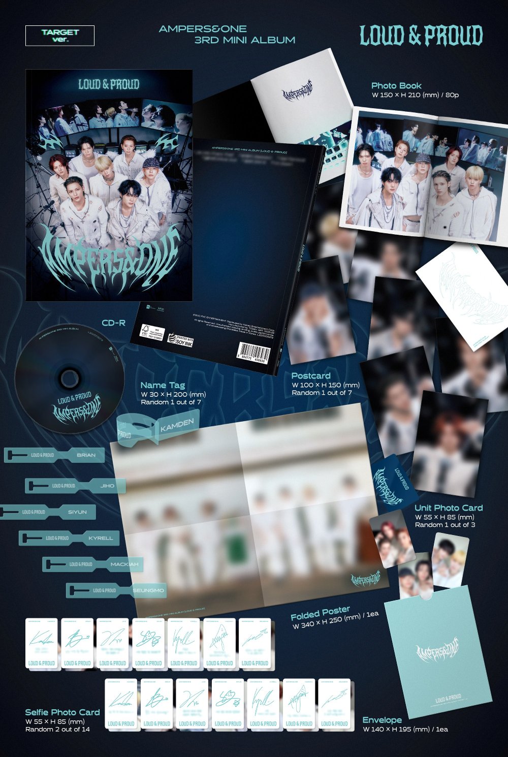 앰퍼샌드원 (AMPERS&ONE) - 3rd Mini Album [LOUD & PROUD] 랜덤