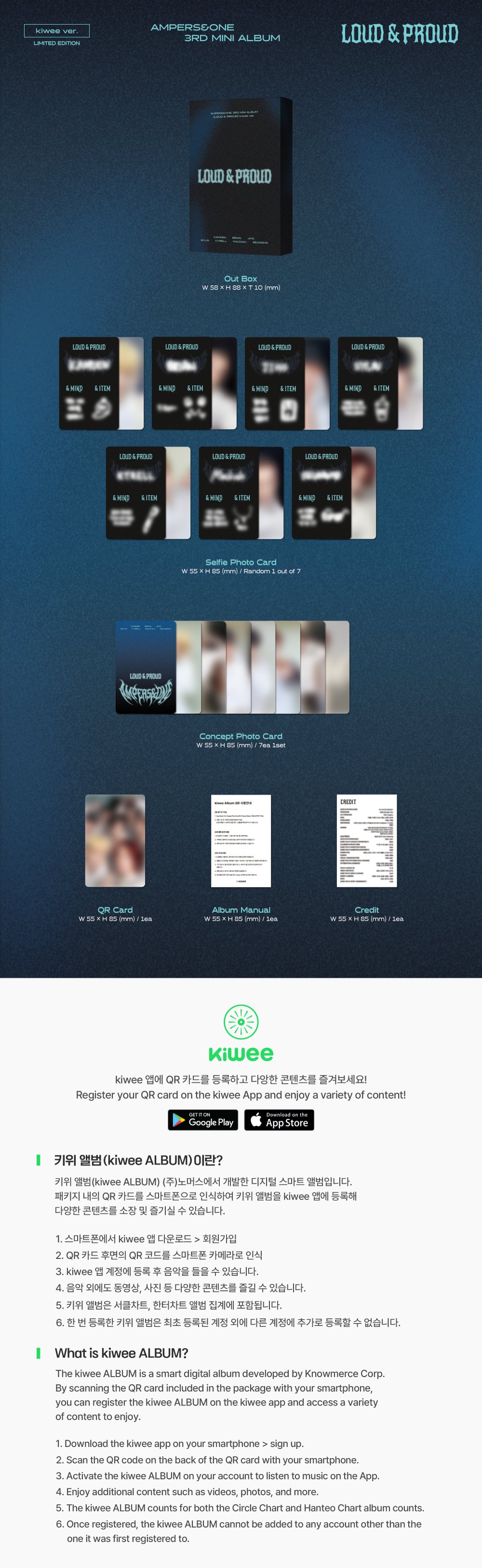 앰퍼샌드원 (AMPERS&ONE) - 3rd Mini Album [LOUD & PROUD] (kiwee ver.) LIMITED  EDITION