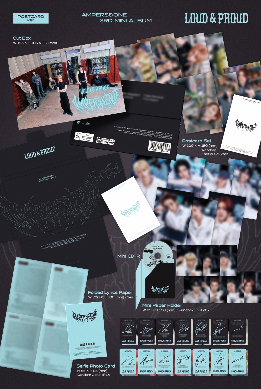 앰퍼샌드원 (AMPERS&ONE) - 3rd Mini Album [LOUD & PROUD] (POSTCARD ver.)