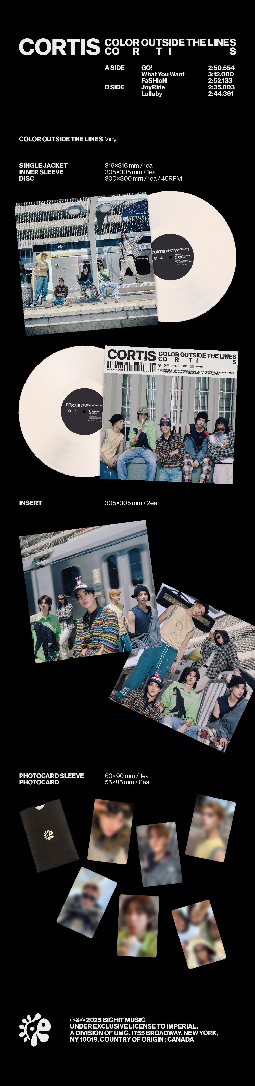 코르티스 (CORTIS) - The 1st EP [COLOR OUTSIDE THE LINES] (Vinyl)