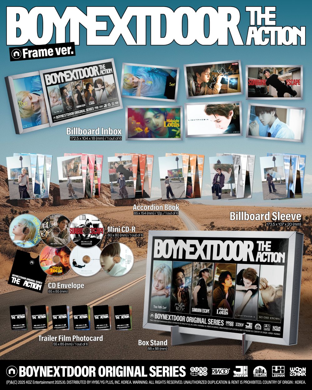 BOYNEXTDOOR - 5th EP [The Action] (Frame  ver.)