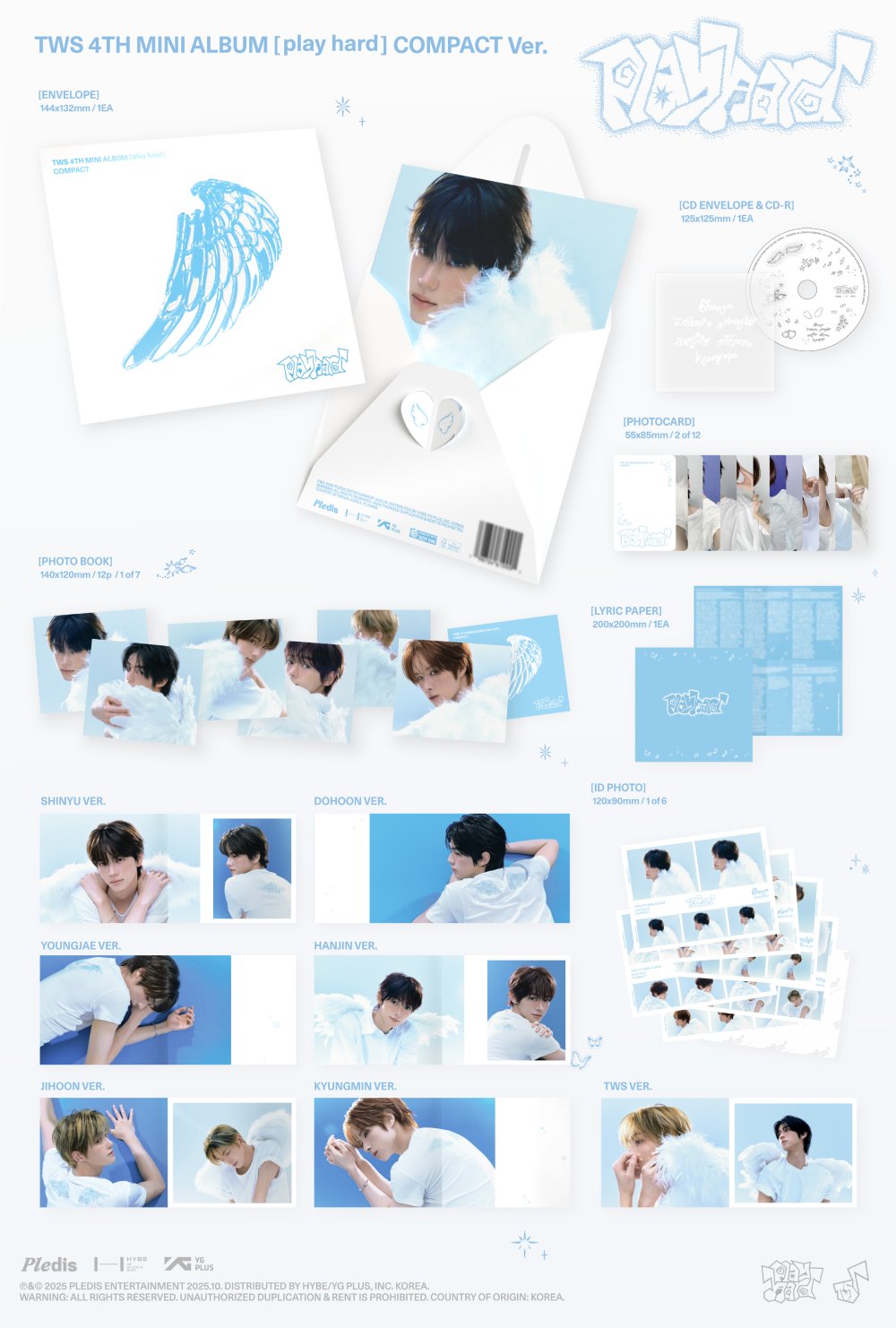투어스 (TWS) - 4th Mini Album ‘play hard’ (COMPACT Ver.)