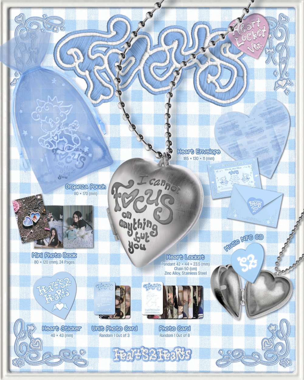 Hearts2Hearts - 미니 1집 [FOCUS] (Heart Locket Ver.)(스마트앨범)
